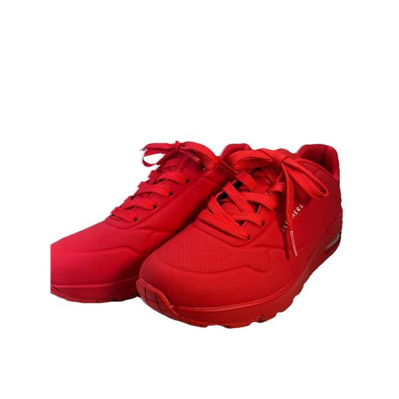 Skechers Uno Stand On Air Bright Red Athletic Sneaker 73690 Women's Size 6.5 - Picture 1 of 9